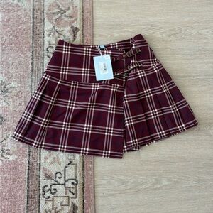 Hill House Inola Skirt in Berry Wallace Plaid